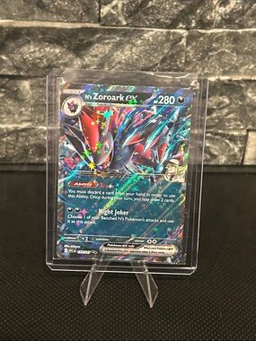 Pokémon N’s Zoroark 137//217‎ EX Holo Card from Ascended Heroes Set M/NM